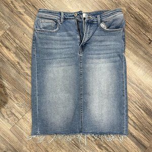 VERVET Denim Knee Length Skirt
